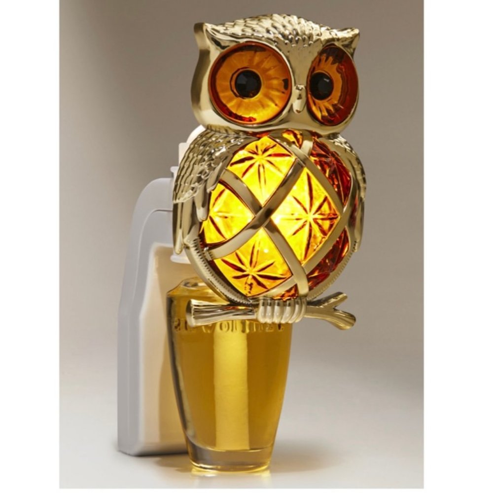 Bath & Body Works Fiber Optic Owl Nightlight Wallflowers Fragrance Plug-In